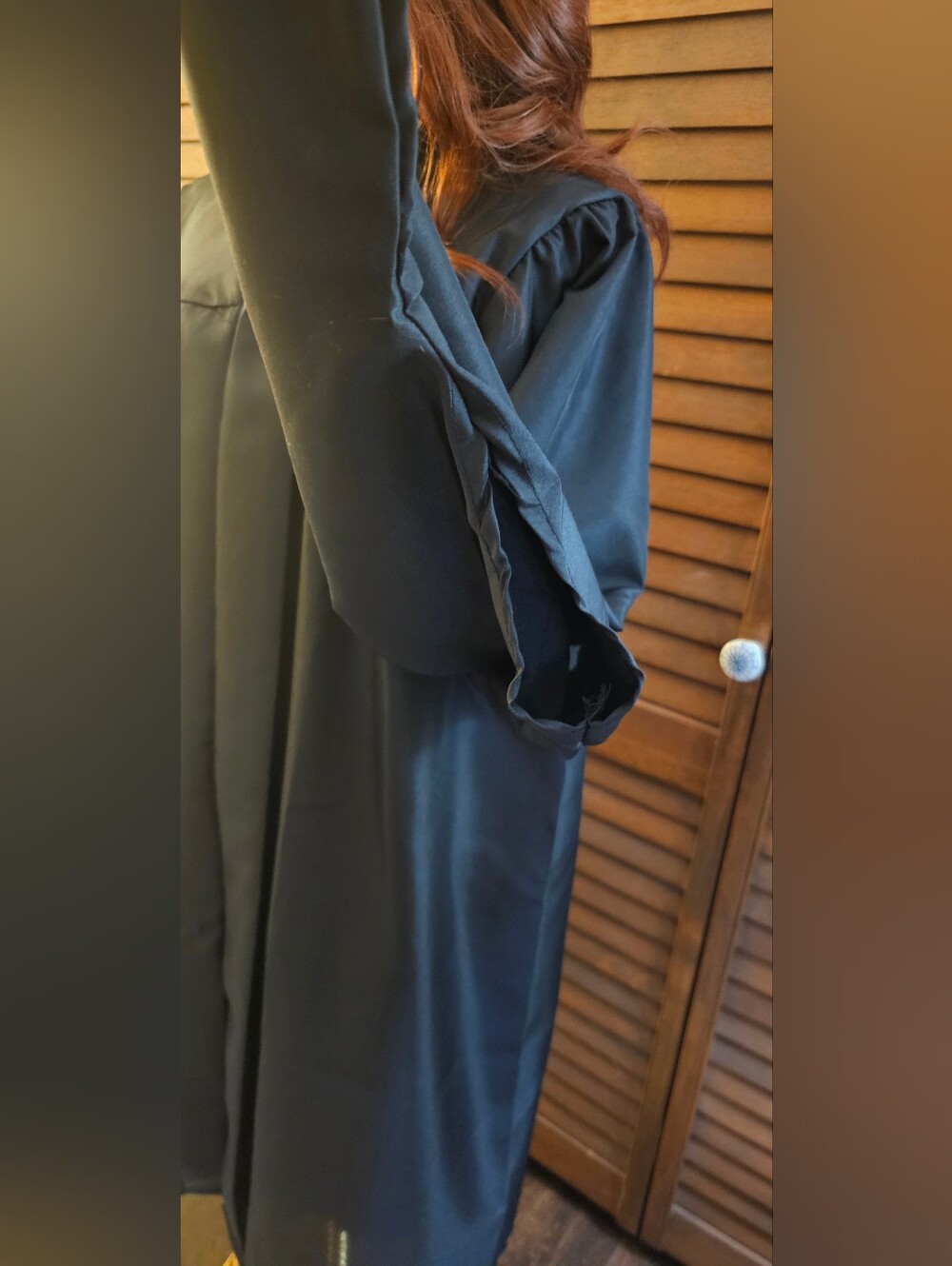 Black Jostens' BDG Collection Master's Graduation Cap and Gown - Picture 4 of 9